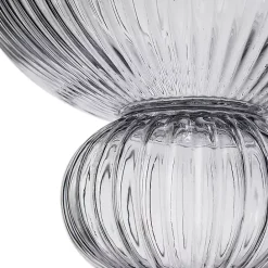New Kirklands Home Glass Vase with Pedestal Base Clear