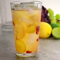 Sale Kirklands Home Square Embosses Glass 16-pc. Drinkware Set Clear