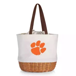 Discount Kirklands Home Clemson Tigers Canvas Tote Bag Orange