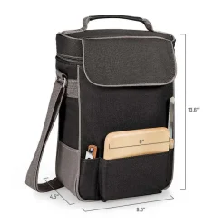 Clearance Kirklands Home Clemson Tigers Wine & Cheese Tote Black