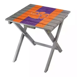 Clearance Kirklands Home Clemson University Folding Outdoor Table Brown
