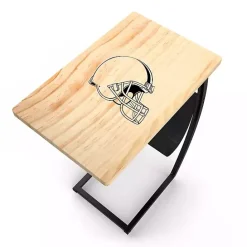 New Kirklands Home Cleveland Browns Wood C-Table Tan
