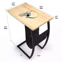 New Kirklands Home Cleveland Browns Wood C-Table Tan