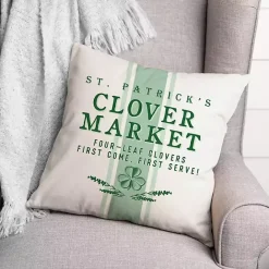 New Kirklands Home Clover Market Indoor/Outdoor Pillow Green