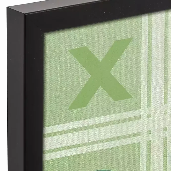 Online Kirklands Home Clover Tic Tac Toe Framed Canvas Art Print