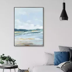 Discount Kirklands Home Coastal Mountains II Framed Canvas Art Print Blue