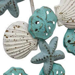 New Kirklands Home Coastal Metal Wall Sculpture Blue