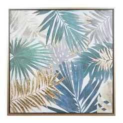 Hot Kirklands Home Coastal Palms Framed Canvas Art Print