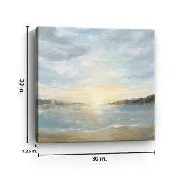 Discount Kirklands Home Coastal Sunset Canvas Art Print, 30x30 in. Blue