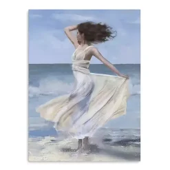 Clearance Kirklands Home Coastal Woman in Dress Canvas Art Print, 30x40 in.