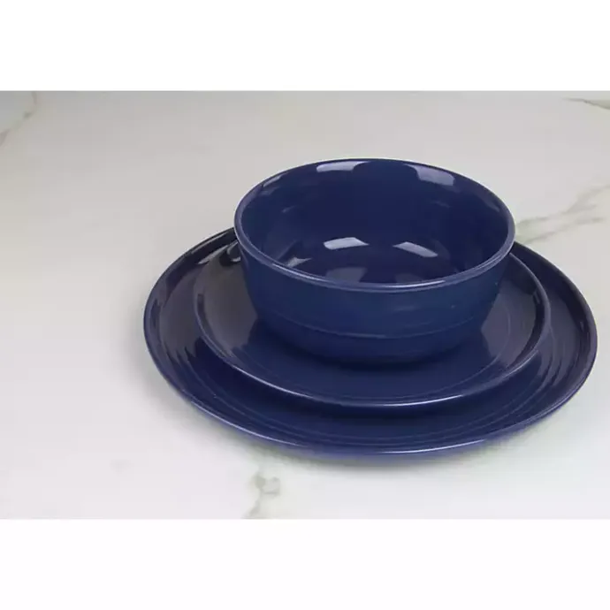 Hot Kirklands Home Cobalt Linear Cereal Bowls, Set of 6 Blue