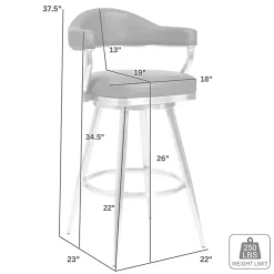 Best Kirklands Home Coffee Faux Leather Justin Swivel Counter Stool Brown