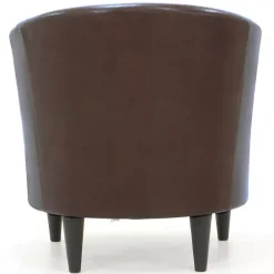 Hot Kirklands Home Cognac Faux Leather Winslow Accent Chair Brown