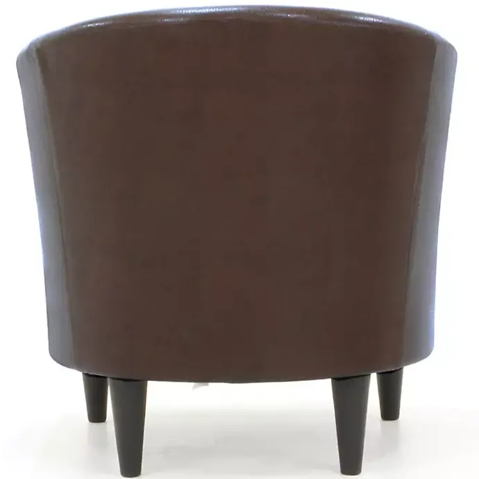 Hot Kirklands Home Cognac Faux Leather Winslow Accent Chair Brown