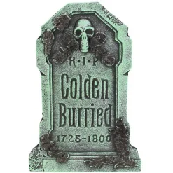 Outlet Kirklands Home Colden Burried Tombstone Outdoor Halloween Décor