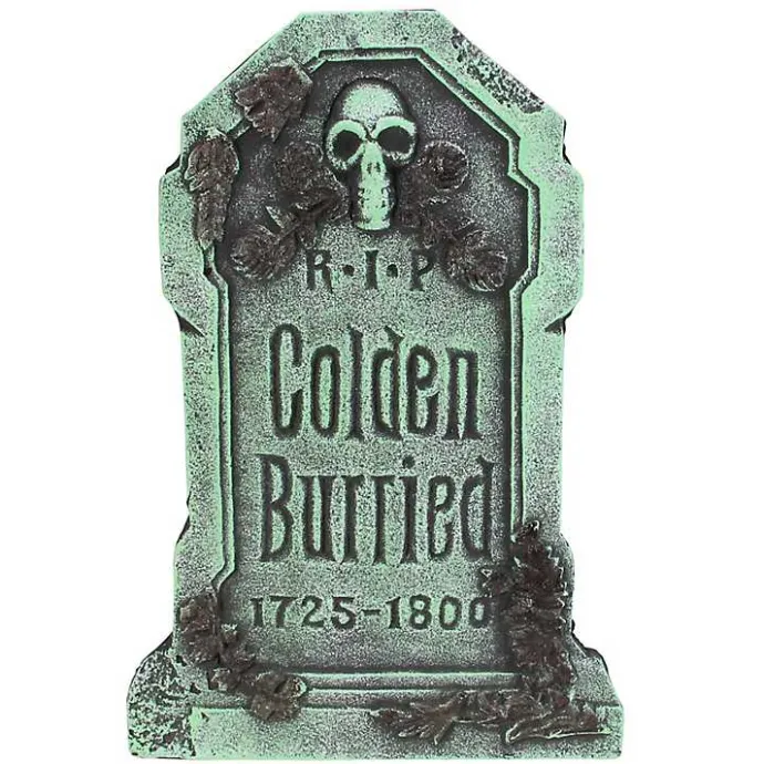 Outlet Kirklands Home Colden Burried Tombstone Outdoor Halloween Décor