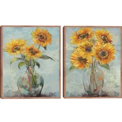 Outlet Kirklands Home Collected Sunnies Framed Canvas Prints, Set of 2