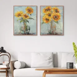 Outlet Kirklands Home Collected Sunnies Framed Canvas Prints, Set of 2