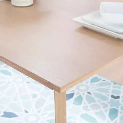 Hot Kirklands Home Colleen Natural Midcentury Dining Table Brown