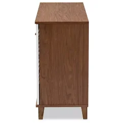 Clearance Kirklands Home Collier Two-Tone 3-Door Shoe Storage Cabinet