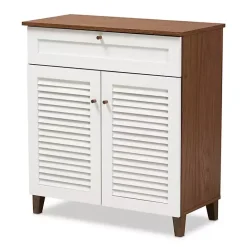 Online Kirklands Home Collier Two-Tone Drawer Shoe Storage Cabinet