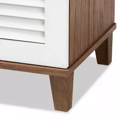 Online Kirklands Home Collier Two-Tone Slatted Shoe Storage Cabinet