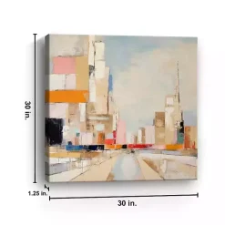Sale Kirklands Home Colorblock Skyline Canvas Art Print Multi