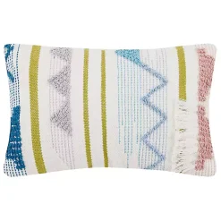 Clearance Kirklands Home Colorful Asymmetrical Stripe Lumbar Pillow Multi