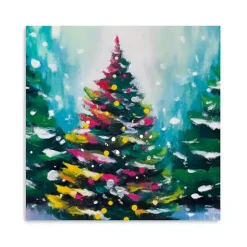 Best Kirklands Home Colorful Christmas Tree Canvas Art Print Multi