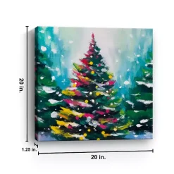 Best Kirklands Home Colorful Christmas Tree Canvas Art Print Multi
