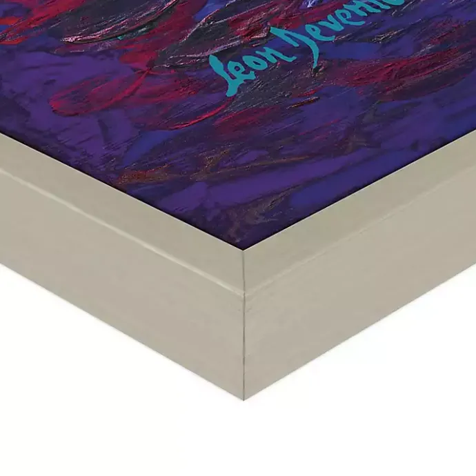 Sale Kirklands Home Colorful Dance of Leaves Framed Canvas Art Print