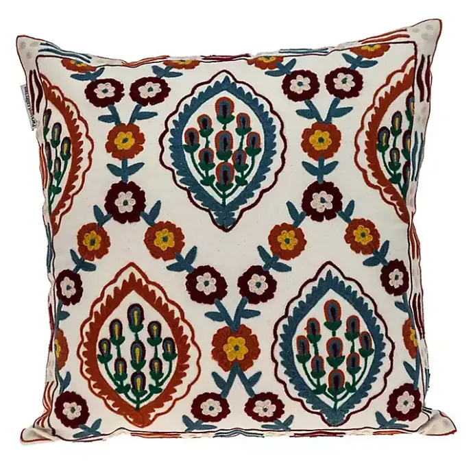 Best Kirklands Home Colorful Embroidered Florina Pillow Multi