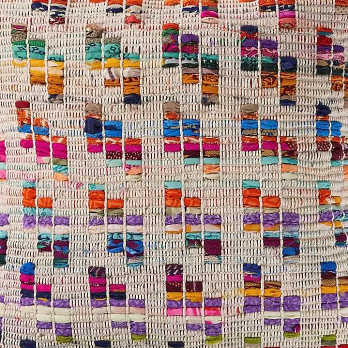 Outlet Kirklands Home Colorful Geometric Handwoven Throw Pillow Multi