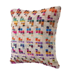 Outlet Kirklands Home Colorful Geometric Handwoven Throw Pillow Multi