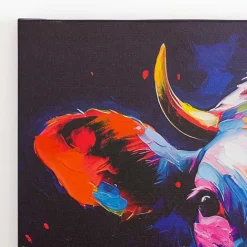 Outlet Kirklands Home Colorful Moo Canvas Art Print Multi