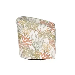 Best Kirklands Home Colorful Ocean Bonnie Swivel Accent Chair Green