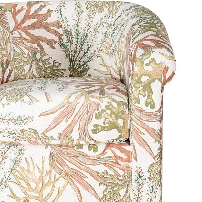 Best Kirklands Home Colorful Ocean Bonnie Swivel Accent Chair Green