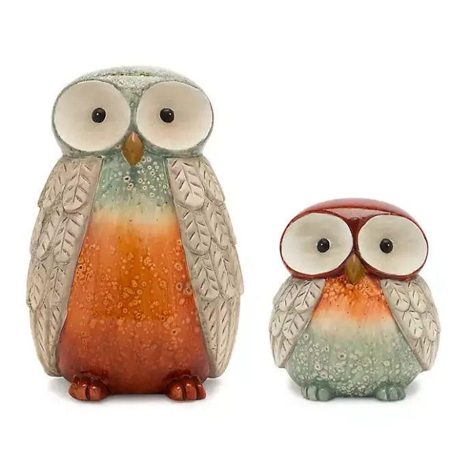 Best Kirklands Home Colorful Owl Figurines, Set of 2