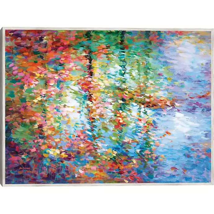 Kirklands Home Colorful Reflections I Framed Canvas Art Print