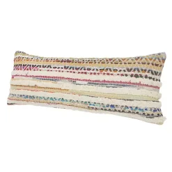 Clearance Kirklands Home Colorful Stripes Textured Handwoven Lumbar Pillow Multi