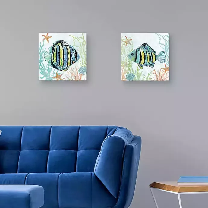 Online Kirklands Home Colorful Swim Canvas Art Prints, Set of 2