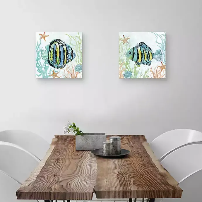 Online Kirklands Home Colorful Swim Canvas Art Prints, Set of 2