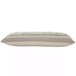 Discount Kirklands Home Comfort Beige Knots & Fringe Lumbar Pillow