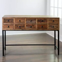 Best Kirklands Home Console Table with Keeping Drawers Brown