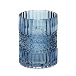 Clearance Kirklands Home Cool Textured Glass Vase, 8 in. Blue
