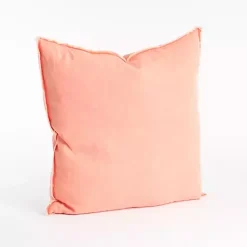 Clearance Kirklands Home Coral Fringed Edge Pillow Pink