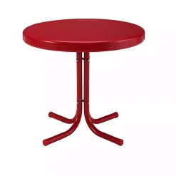 Hot Kirklands Home Coral Metal Outdoor Side Table Red