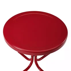 Hot Kirklands Home Coral Metal Outdoor Side Table Red