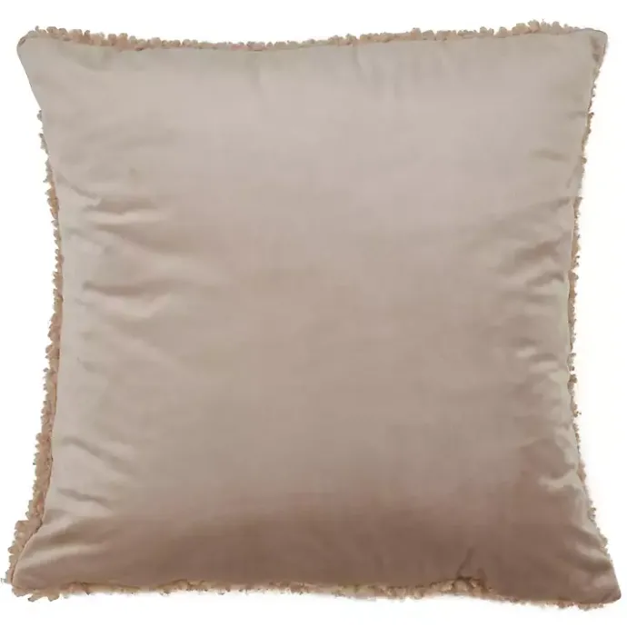 New Kirklands Home Coral Sherpa Pillow Pink