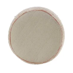 Discount Kirklands Home Coral Tropical Textured Distressed Pouf Pink